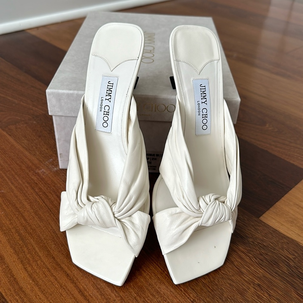 Jimmy Choo White Sandals